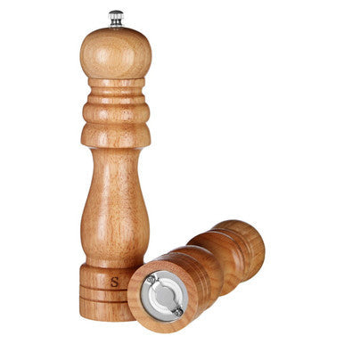 Rubberwood Tall Salt and Pepper Set