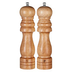 Rubberwood Tall Salt and Pepper Set