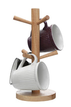 Rubberwood 6 Cup Mug Tree