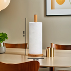 Rubberwood Kitchen Roll Holder