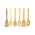 6Pc Bamboo Kitchen Utensil Set