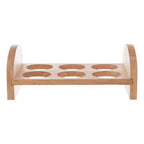6 Hole Rubberwood Egg Rack