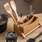 Natural Bamboo Utensil or Cutlery Holder