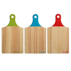 Set of Three Wooden Paddle Chopping Boards