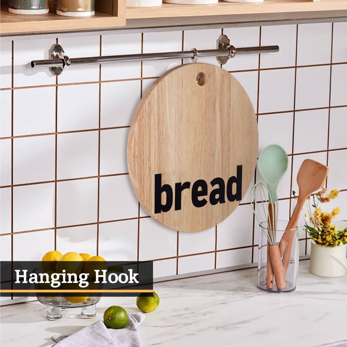 Rubberwood Bread Board