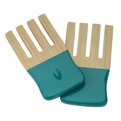 Turquoise Salad Hand Servers