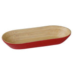 Red Oblong Bowl