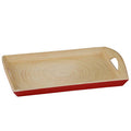 Red Rectangular Serving Tray