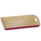 Raspberry Rectangular Serving Tray
