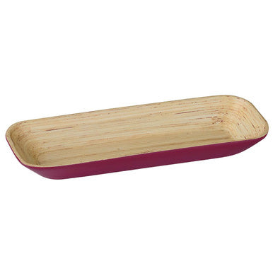 Raspberry Large Bamboo Tray