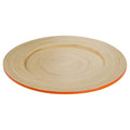 Orange Bamboo Charger Plate