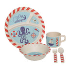 Kids 5 Piece Pirate Bamboo Dinner Set