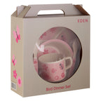 Kids 5 Piece Pink Bamboo Dinner Set