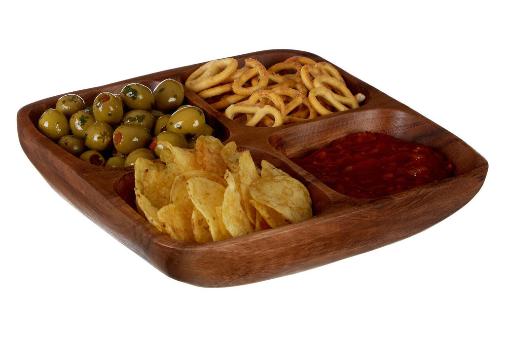 Acacia Four Section Serving Dish