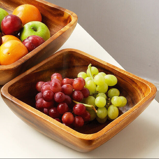 Acacia Large Square Serving Bowl