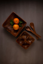 Acacia Large Square Serving Bowl