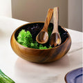 Acacia Large Round Salad Bowl
