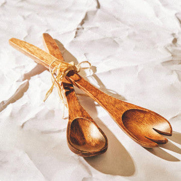 Acacia Large Salad Servers