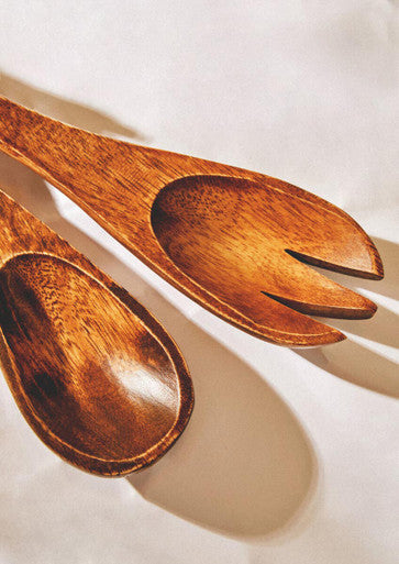 Acacia Large Salad Servers