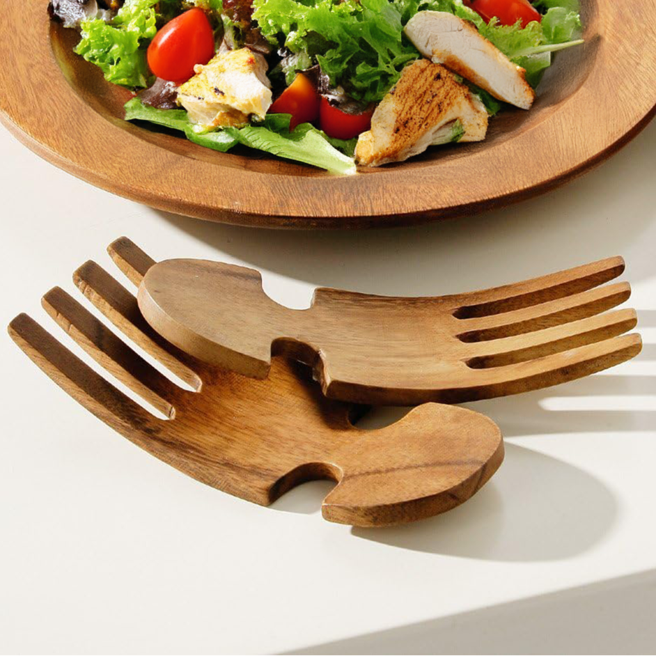 Acacia Salad Hand Servers