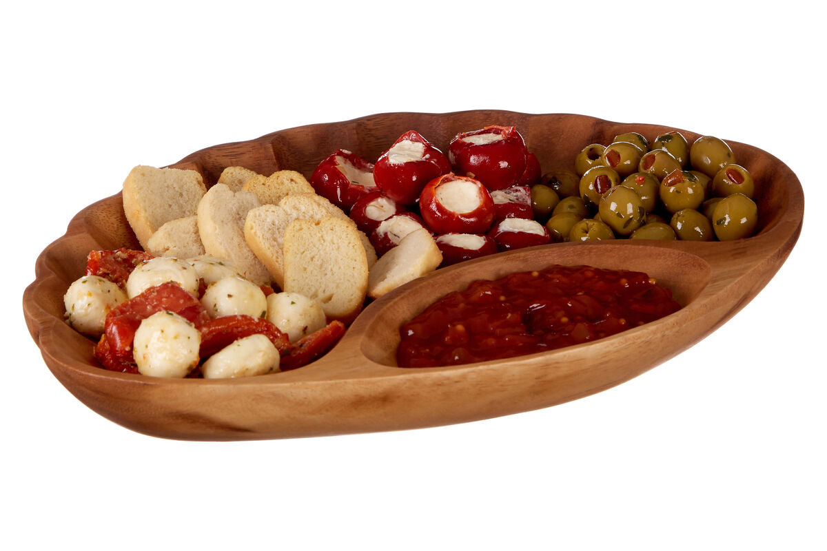 Acacia Chip and Dip Serving Dish