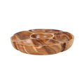 Acacia Five Section Round Serving Dish