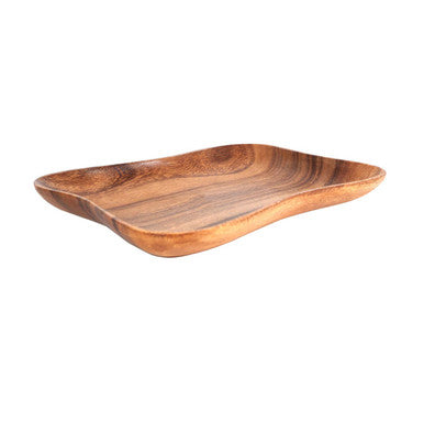 Acacia Small Curved Rectangle Serving Dish