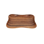 Acacia Small Curved Rectangle Serving Dish