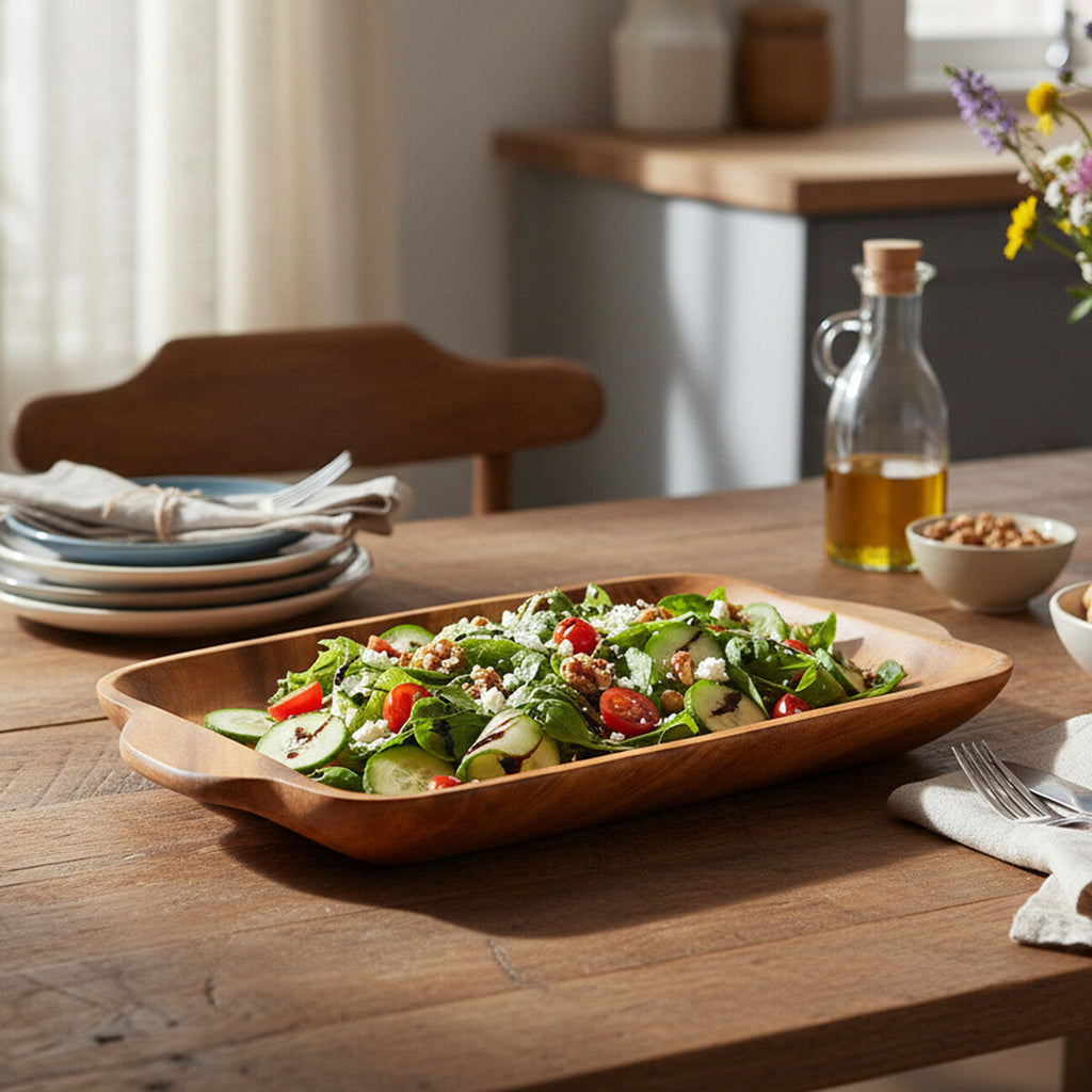 Serving Platter in Acacia Wood