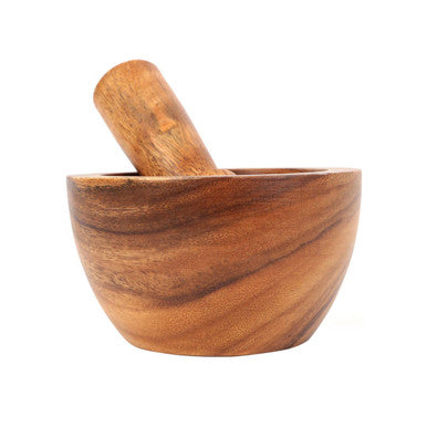 Acacia Wood Mortar and Pestle