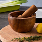 Acacia Wood Mortar and Pestle
