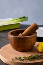 Acacia Wood Mortar and Pestle