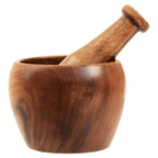 Acacia Wood Tapered Mortar and Pestle