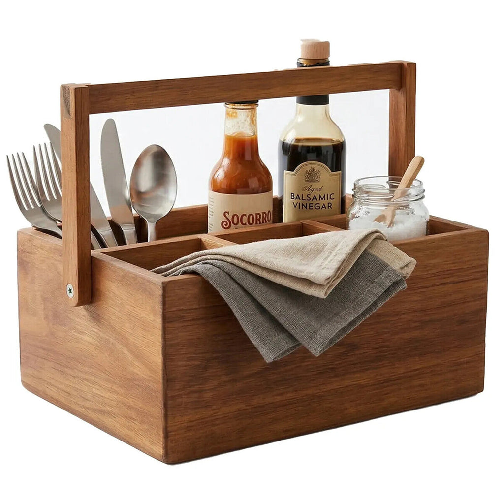 Acacia Cutlery Caddy
