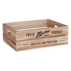 Natural Wood Set of 3 Provision Crates