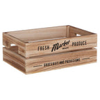 Natural Wood Set of 3 Provision Crates