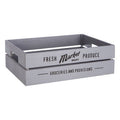 Grey Wood Set of 3 Provision Crates