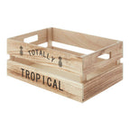 Natural Wood Tropical Fruit Crate