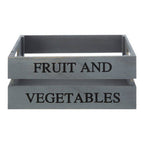 Grey Wood Fruit and Vegetable Crate