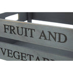 Grey Wood Fruit and Vegetable Crate