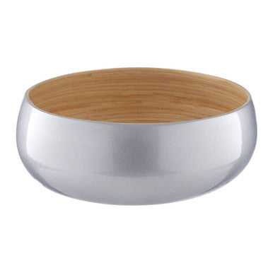Medium Silver Bamboo Bowl