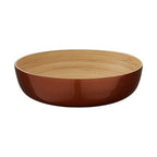 Rose Gold Salad Bowl with Raised Edges