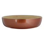 Rose Gold Salad Bowl with Raised Edges