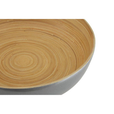 Silver Salad Bowl with Raised Edges