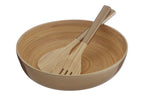 Gold Salad Bowl with Raised Edges