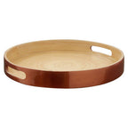 Small Round Rose Gold Serving Tray