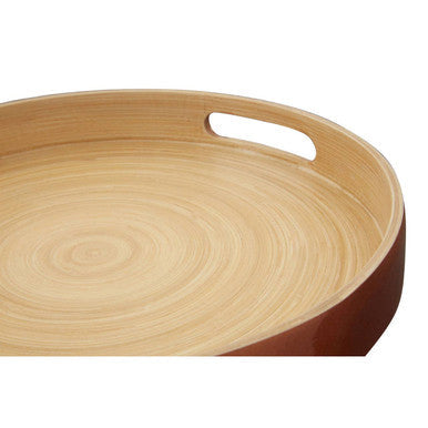 Small Round Rose Gold Serving Tray
