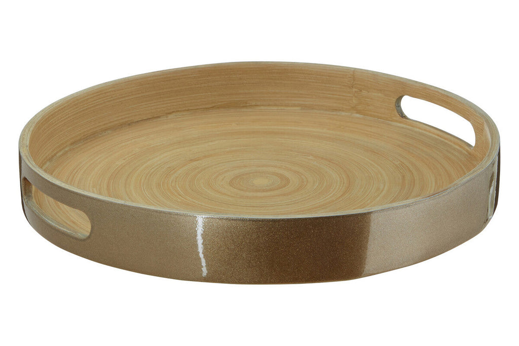 Small Round Gold Serving Tray