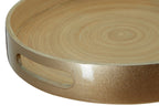 Small Round Gold Serving Tray