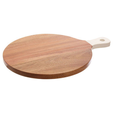 Chopping and Serving Board with Cream Handle